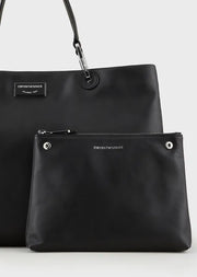 Sac grand cabas Emporio Armani format en cuir écologique