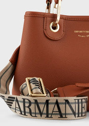 Mini sac cabas Emporio Armani LEATHER/RED