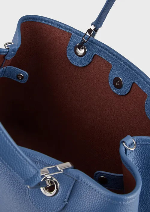 Emporio Armani Sac cabas MyEA Bag format moyen imprimé cerf DENIM/DATE