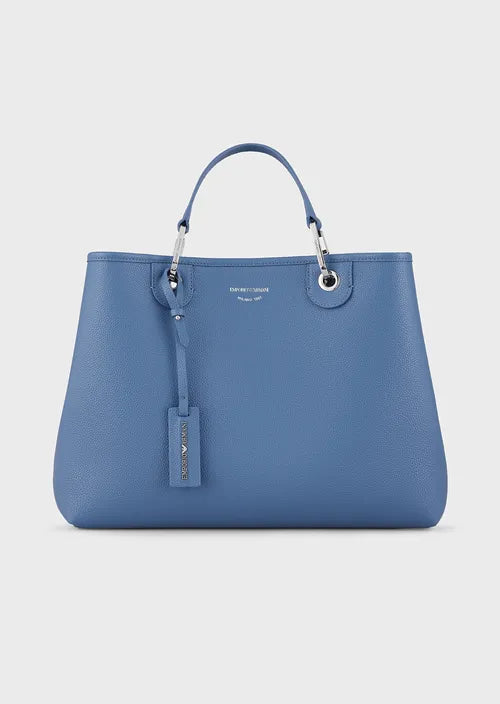 Emporio Armani Sac cabas MyEA Bag format moyen imprimé cerf DENIM/DATE